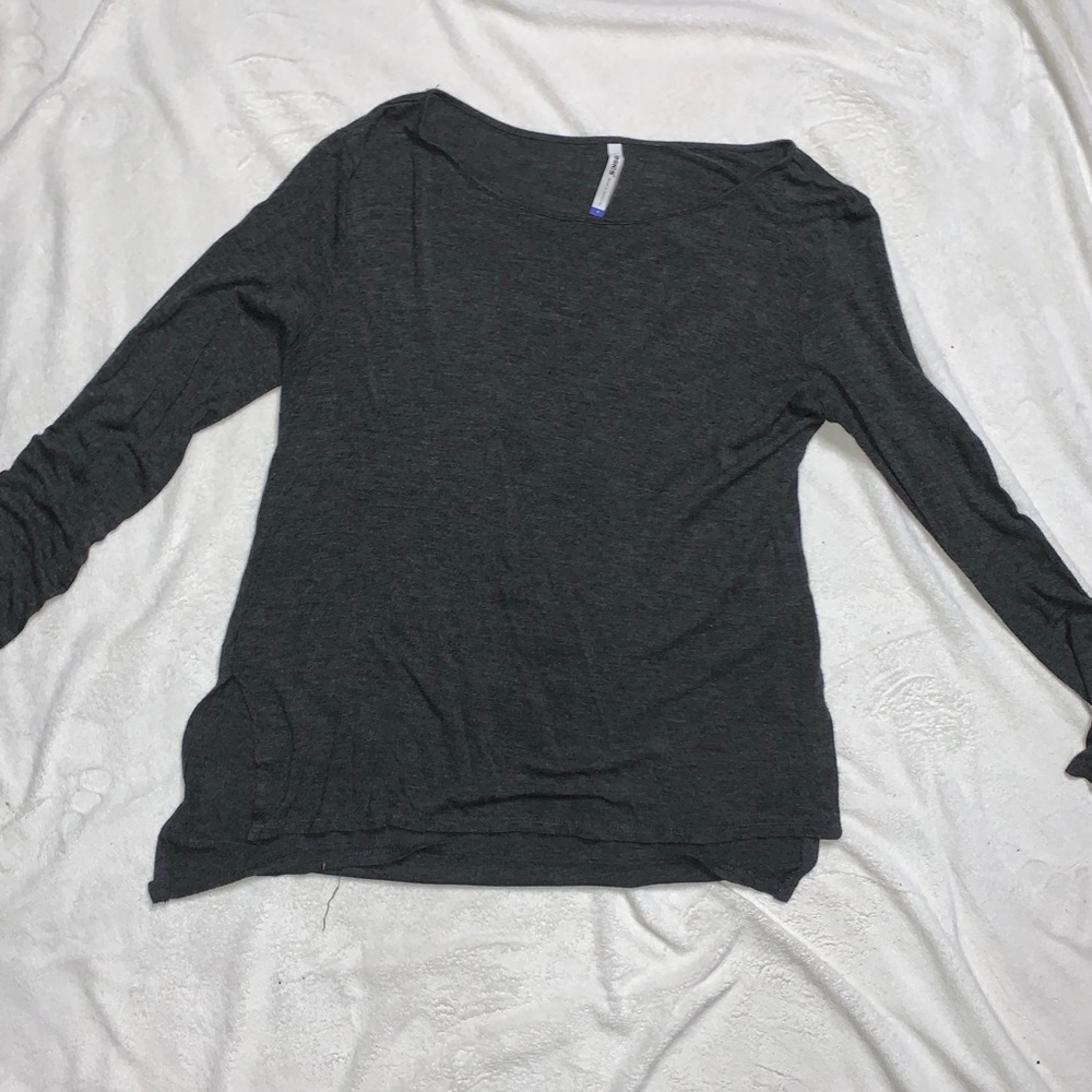 Charcoal long sleeve top